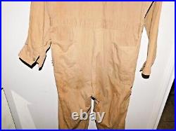 WWII Desert Tan US Army Tanker / Airborne / USAAF Mechanic, HBT Coverall, Sz 44