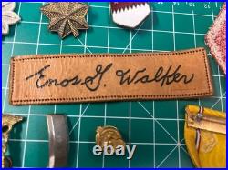 WWII ETO US Army Medical Officer Insignia Grouping Ribbons Medal Patch Pins