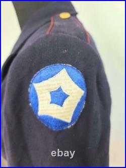 WWII Early Blue Army Nurse Women's Uniform Jacket (B-35.5 W-28) Vintage 1940s