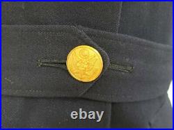 WWII Early Blue Army Nurse Women's Uniform Jacket (B-35.5 W-28) Vintage 1940s