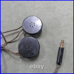 WWII Early R-14 headset for US Army Air Corps soft helmet or Armored (R14)
