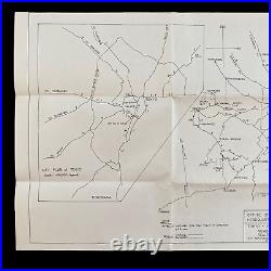 WWII Eighth Army 1945 U. S. Army Japanese Surrender Occupation Tokyo Road Map