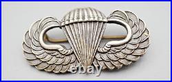 WWII English Made Army Airborne Paratrooper Jump Wings Badge by Gaunt PIN BACK