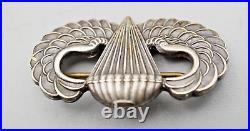 WWII English Made Army Airborne Paratrooper Jump Wings Badge by Gaunt PIN BACK