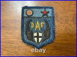 WWII Era Army Air Forces Desert Air Force (DAF) Bullion Patch Italian Made