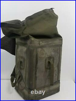 WWII Era US Army D-Day Rubberized Special Purpose Waterproof Pack Bag LG RARE