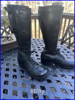 WWII Era US Army M1940 Cavalry Three Buckle Boots Dtd 1946, Size 7D NICE