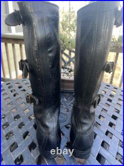 WWII Era US Army M1940 Cavalry Three Buckle Boots Dtd 1946, Size 7D NICE