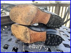 WWII Era US Army M1940 Cavalry Three Buckle Boots Dtd 1946, Size 7D NICE