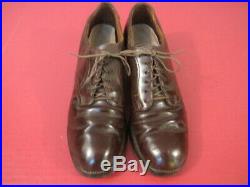 WWII Era US Army WAAC Women's Brown Leather Uniform Service Shoes Original