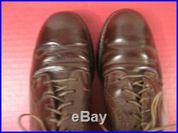 WWII Era US Army WAAC Women's Brown Leather Uniform Service Shoes Original
