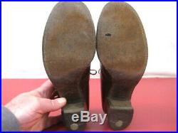 WWII Era US Army WAAC Women's Brown Leather Uniform Service Shoes Original