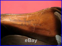 WWII Era US Army WAAC Women's Brown Leather Uniform Service Shoes Original