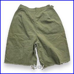 WWII Era WAC Woman's Army Corps HBT Trousers Medium Cut Off Shorts