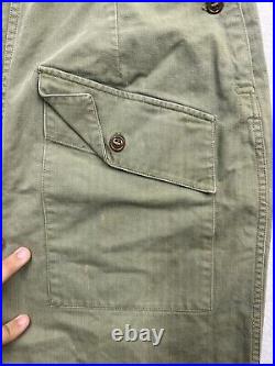 WWII Era WAC Woman's Army Corps HBT Trousers Medium Cut Off Shorts