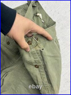 WWII Era WAC Woman's Army Corps HBT Trousers Medium Cut Off Shorts