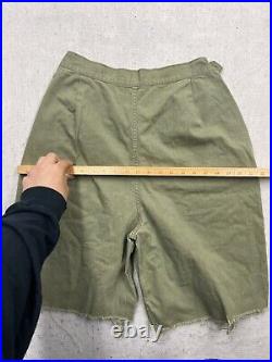 WWII Era WAC Woman's Army Corps HBT Trousers Medium Cut Off Shorts