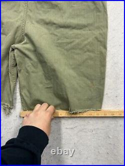 WWII Era WAC Woman's Army Corps HBT Trousers Medium Cut Off Shorts