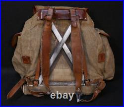 WWII French Army Combat Back Pack La Roche 1939 Original Rucksack Rare