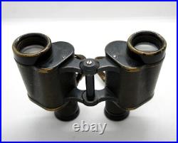 WWII GOMZ 6x30 SOVIET USSR FIELD RED ARMY BINOCULARS IN ORIGINAL CASE EXC
