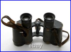 WWII GOMZ 6x30 SOVIET USSR FIELD RED ARMY BINOCULARS IN ORIGINAL CASE EXC