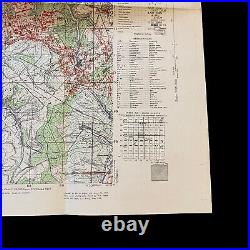 WWII George Patton's Third Army RESTRICTED Siegfried Line Combat Assault Map