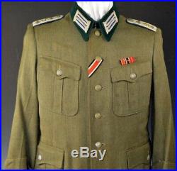 WWII German Army Medical Officers Tunic with Original Ribbons and Award loops