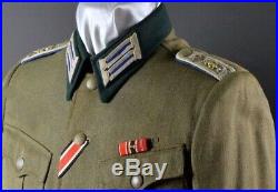 WWII German Army Medical Officers Tunic with Original Ribbons and Award loops