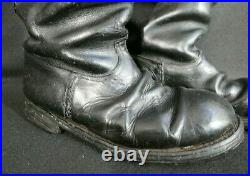 WWII German Army Officers / NCO Black Leather Boots Hobnails War-Time Original