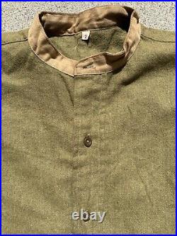 WWII German Army Shirt 1940s Wehrmacht Wool