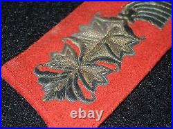 WWII German Army Wehrmacht General's Collar Tab Bullion Uniform Removed, Rare