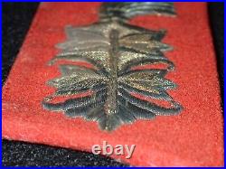 WWII German Army Wehrmacht General's Collar Tab Bullion Uniform Removed, Rare