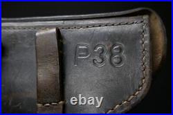 WWII German Army Wehrmacht P38 Walther Pistol Holster 1943 JLN Original