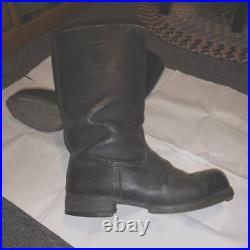 WWII German Army field boots 100% original NCO Leather soles with rubber heel