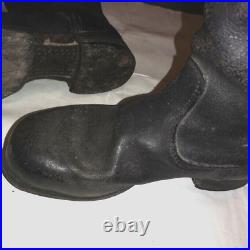 WWII German Army field boots 100% original NCO Leather soles with rubber heel