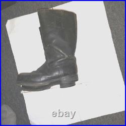 WWII German Army field boots 100% original NCO Leather soles with rubber heel