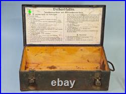 WWII German Verbandkasten Military First Aid Box Army Group North Courland Attic WWII German Verbandkasten Military First Aid Box Army Group North Courland Attic