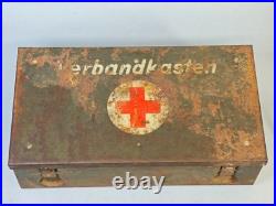 WWII German Verbandkasten Military First Aid Box Army Group North Courland Attic WWII German Verbandkasten Military First Aid Box Army Group North Courland Attic
