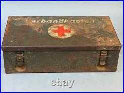 WWII German Verbandkasten Military First Aid Box Army Group North Courland Attic