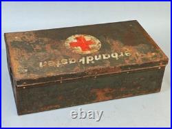 WWII German Verbandkasten Military First Aid Box Army Group North Courland Attic