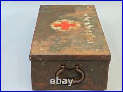 WWII German Verbandkasten Military First Aid Box Army Group North Courland Attic WWII German Verbandkasten Military First Aid Box Army Group North Courland Attic