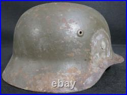WWII German Wehrmacht Army M40 Steel Helmet Battlefield Relic Water Recovery