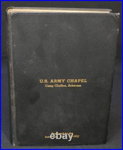 WWII Holy Bible U. S. Army Chapel Camp Chaffee Arkansas ABS Family Records Period