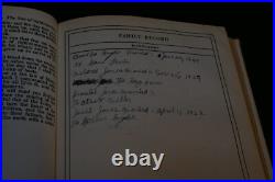 WWII Holy Bible U. S. Army Chapel Camp Chaffee Arkansas ABS Family Records Period