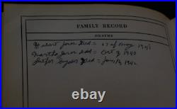 WWII Holy Bible U. S. Army Chapel Camp Chaffee Arkansas ABS Family Records Period