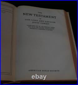 WWII Holy Bible U. S. Army Chapel Camp Chaffee Arkansas ABS Family Records Period