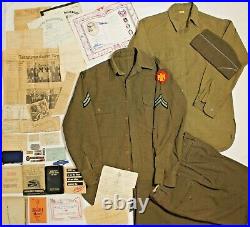 WWII ID'd 45th Infantry Division Army Personal Battle Hero Lot WW2 Grouping