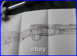 WWII Imperial Japanese Army Arisaka Type 38 Rifle Manual with Foldout Diagram