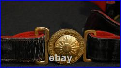 WWII Imperial Japanese Army IJA Officers Dress Uniform Leather Belt & Buckle