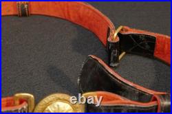 WWII Imperial Japanese Army IJA Officers Dress Uniform Leather Belt & Buckle